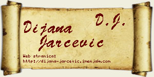 Dijana Jarčević vizit kartica